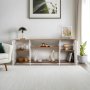 HANAH HOME Komoda Arista White Walnut - slika 3