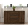 HANAH HOME Komoda Onat Walnut Anthracite - slika 3