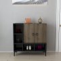 HANAH HOME Komoda Platin Black Walnut - slika 1