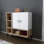 HANAH HOME Komoda Platin Oak White - slika 2