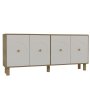 HANAH HOME Komoda Deren KX180 Bohem Sapphire Oak White - slika 4