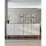 HANAH HOME Komoda Deren KX180 Bohem Sapphire Oak White - slika 1