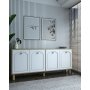 HANAH HOME Komoda Simple KX180 Bohem Sapphire Oak White - slika 2