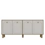 HANAH HOME Komoda Simple KX180 Bohem Sapphire Oak White - slika 3