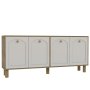 HANAH HOME Komoda Simple KX180 Bohem Sapphire Oak White - slika 4