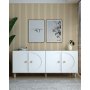 HANAH HOME Komoda Inci KB150 Bohem Sapphire Oak White - slika 1