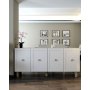 HANAH HOME Komoda Rosalinda KB150 Sapphire Oak White - slika 1