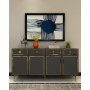 HANAH HOME Komoda Belly KB150 Anthracite Gold - slika 1