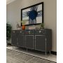 HANAH HOME Komoda Belly KB150 Anthracite Silver - slika 2