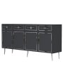 HANAH HOME Komoda Belly KB150 Anthracite Silver - slika 4