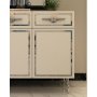 HANAH HOME Komoda Belly KB150 White Silver - slika 3