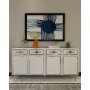 HANAH HOME Komoda Belly KB150 White Silver - slika 1