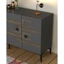 HANAH HOME Komoda Esta KB150 Anthracite Walnut - slika 3