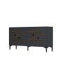HANAH HOME Komoda Esta KB150 Anthracite Walnut - slika 4