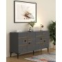 HANAH HOME Komoda Esta KB150 Anthracite Walnut - slika 1