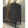 HANAH HOME Komoda Genus KB150 Anthracite Walnut - slika 3