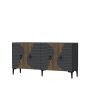 HANAH HOME Komoda Genus KB150 Anthracite Walnut - slika 4