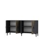HANAH HOME Komoda Genus KB150 Anthracite Walnut - slika 5