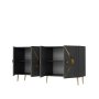 HANAH HOME Komoda Domino KB150 Anthracite Gold - slika 5