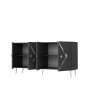 HANAH HOME Komoda Domino KB150 Anthracite Silver - slika 5