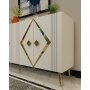 HANAH HOME Komoda Domino KB150 White Gold - slika 3