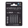 PANASONIC Eneloop pro AAA/4B 930mAh black BK-4HCDE/4CP - slika 1