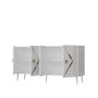 HANAH HOME Komoda Domino KB150 White Silver - slika 5