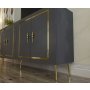 HANAH HOME Komoda Piero KB150 Anthracite Gold - slika 3