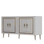 HANAH HOME Komoda Piero KB150 White Gold - slika 4