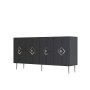 HANAH HOME Komoda Robber KB150 Anthracite Silver - slika 4