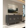 HANAH HOME Komoda Robber KB150 Anthracite Silver - slika 1