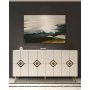 HANAH HOME Komoda Robber KB150 White Gold - slika 2