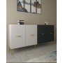 HANAH HOME Komoda Loop KB150 White Anthracite - slika 4