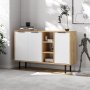 HANAH HOME Komoda Viyana Sapphire Oak White - slika 2