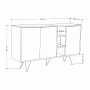 HANAH HOME Komoda Clara Sandstone Oak - slika 4