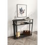 HANAH HOME Polica Caprio Black - slika 1