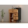 HANAH HOME Komoda Star Atlantic Pine Black - slika 2