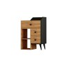 HANAH HOME Komoda Star Atlantic Pine Black - slika 3
