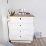 HANAH HOME Komoda Sahra Oak White - slika 3