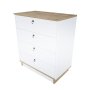 HANAH HOME Komoda Sahra Oak White - slika 4