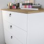 HANAH HOME Komoda Sahra Oak White - slika 1