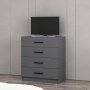 HANAH HOME Komoda Kale TV Anthracite - slika 3