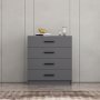 HANAH HOME Komoda Kale TV Anthracite - slika 4