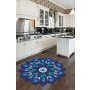 Conceptum Hypnose Okrugli tepih sa plavim printom Hmnt 960 110 cm (476HFT2026) - slika 1