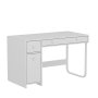 HANAH HOME Radni sto CM002 Asil White - slika 5