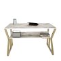 HANAH HOME Radni sto Wake White Gold - slika 4