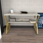 HANAH HOME Radni sto Wake White Gold - slika 1