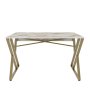 HANAH HOME Radni sto Gyza White Gold - slika 5