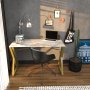 HANAH HOME Radni sto Gyza White Gold - slika 1