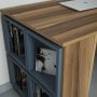 HANAH HOME Radni sto Box Walnut Chalcedony - slika 3